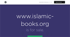 Desktop Screenshot of islamic-books.org